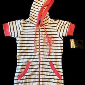 Affliction hooded top size small NWT